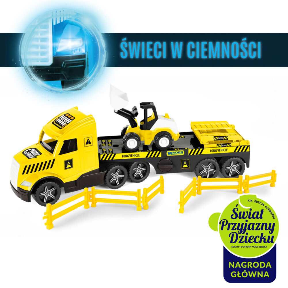 Magic Truck Technic laweta ze spychaczem